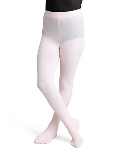 Capezio Damskie ultra miękkie rajstopy ze stopami, jasnoróżowe, SM, Jasnoróżowy