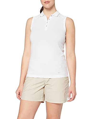 Brax Golf Damska koszulka polo Sabrina Casual Cotton z krótkim rękawem, biały, M