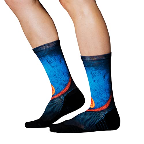 Ridefyl Skarpety do jazdy na rowerze, uniseks, S/M, Superdescender druk 21, S-M