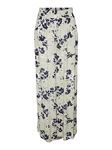 Vero Moda Vmmenny HW Szerokie spodnie Wvn Spodnie Damskie, Reseda/Aop:tysiąc, XL