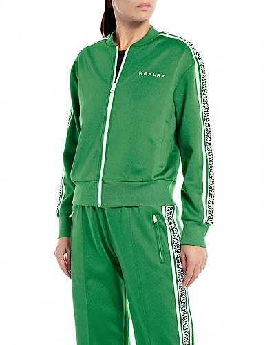 Replay Bluza damska, 733 Sport Green, XXS