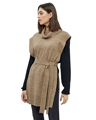 Desires Damska kamizelka Elis, zimowa TWIG Sand Melange, M