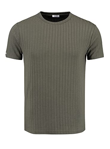 KEY LARGO Męski T-shirt Prince Round, kambaba Olive (1542), XXL