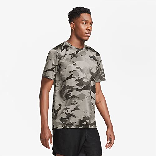 Nike Dziewczęce i nastolatki, męski t-shirt z motywem kamuflażowym, wielokolorowy, L