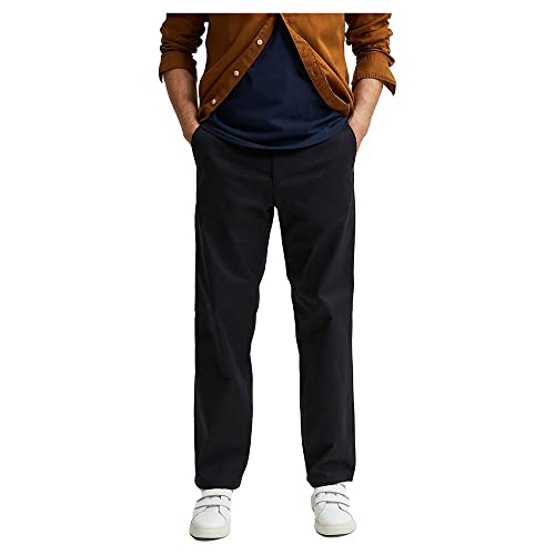 SELECTED HOMME WHITE Spodnie męskie, czarny, 29W / 32L