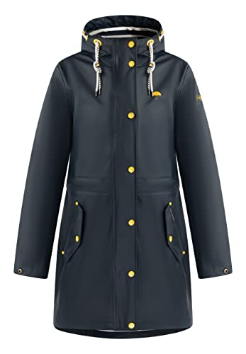 Schmuddelwedda Płaszcz przeciwdeszczowy damski 34319138 w 1, granatowy, ciemnoszary, melanż, L