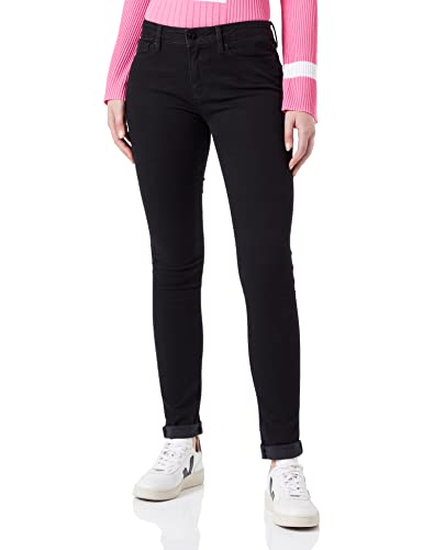 Love Moschino Damskie Spodnie Casual, Czarny, 30