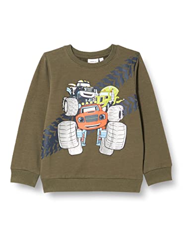 NAME IT Chłopięca bluza Nmmajes Blaze Sweat Bru Vde, Beetle, 86