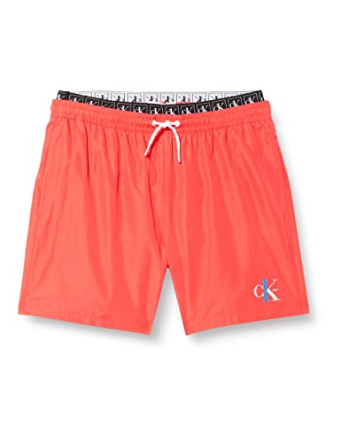 Calvin Klein Podwójny pas dla chłopców, Crush Coral Crush, 10-12 lat