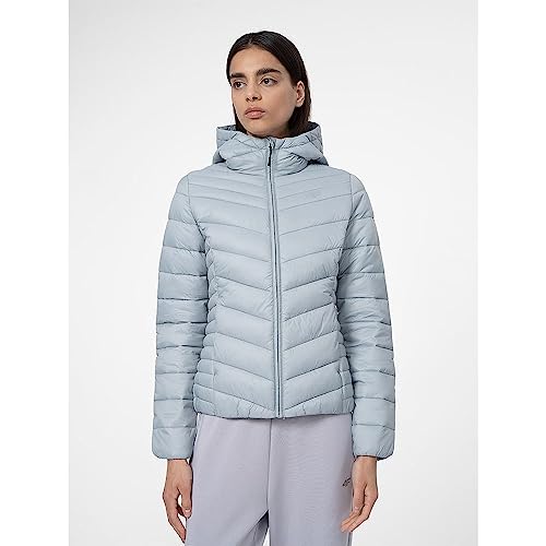 4F Kurtka damska w dół, LIGHT BLUE, S
