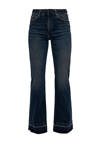 s.Oliver Sales GmbH & Co. KG/s.Oliver Damskie spodnie dżinsowe, rozkloszowane nogawki, spodnie jeansowe, rozkloszowane nogawki, niebieski, 46W / 32L