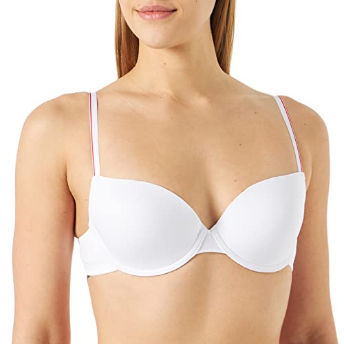 HUGO Damski biustonosz z fiszbinami W, Biały 100, 85D