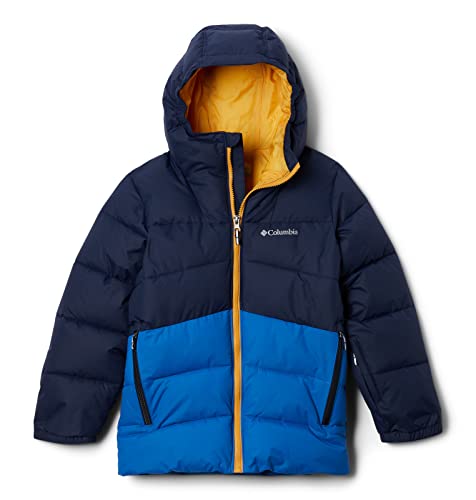 Columbia Arctic Blast Płaszcz narciarski dla chłopców, Collegiate Navy, Jasne Indygo, S