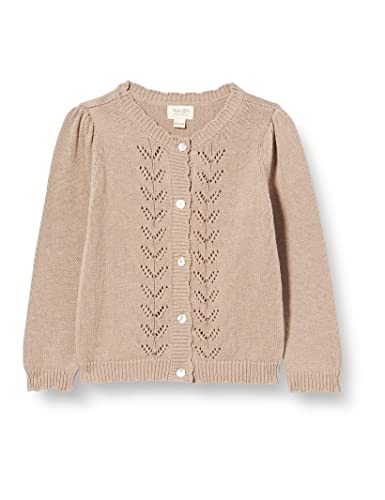 Noa Noa miniature Baby Girls MelisNNM Kardigan, beżowy, 80, beżowy, 80 cm