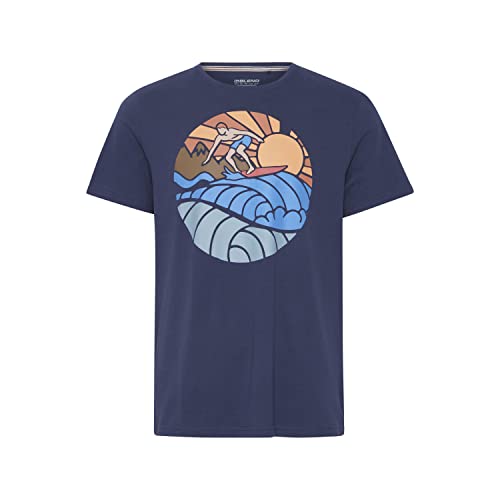 Blend Męski T-shirt T-shirt, 194024/Dress Blues, S, 194024/Dress Blues, S