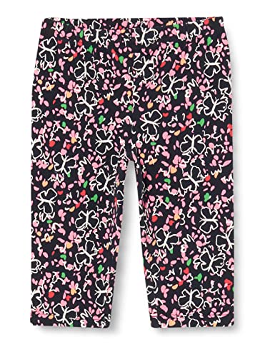 s.Oliver Leggins Mit Allover Print Legginsy Capri z pełnym nadrukiem Dziewczęce, Niebieski, 122