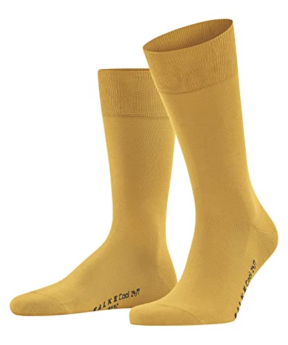 FALKE Mężczyźni Skarpety Cool 24/7 M SO Organiczna Bawełna jednokolorowe 1 Para, Żółty (Hot Ray 1282), 43-44