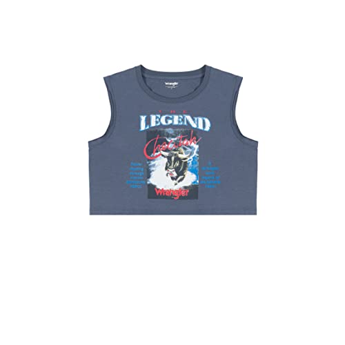 Wrangler Damska koszulka bez rękawów, styl vintage, indygo, rozmiar S, indygo (Vintage Indigo), S