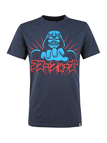 Recovered Star Wars Vader Japanese - T-shirt męski - granatowy - S, grantowy, 46