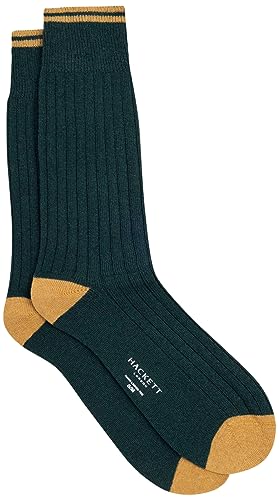 Hackett London Skarpety męskie, halowe, supermiękkie, Zielony (leśny zielony), Large