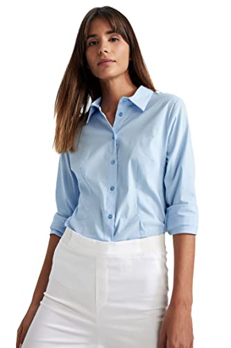 DeFacto Damska koszulka typu tunic, niebieski, L