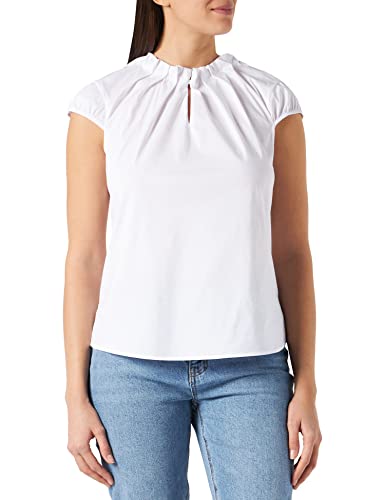 comma bluzka damska z krótkim rękawem, 0100 White, 40