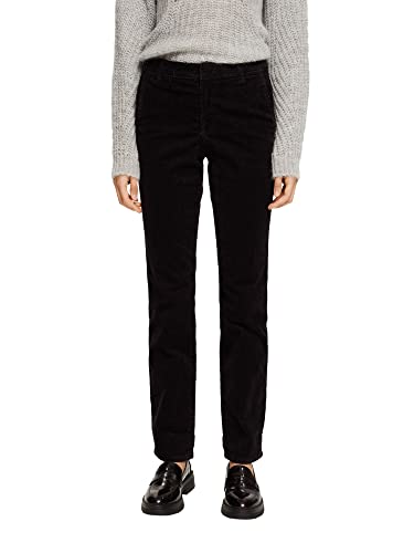 ESPRIT Damskie spodnie 992EE1B366, 001/BLACK, 36/30