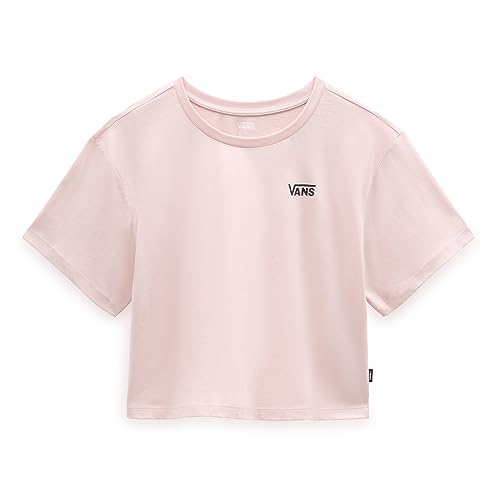 Vans Damska koszulka Little Drop V SS Crop, Sepia Rose, XL, Róża sepia, XL