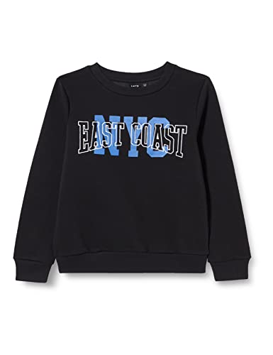 NAME IT Bluza chłopięca Nlmneast Ls O-Neck, czarny, 146-152