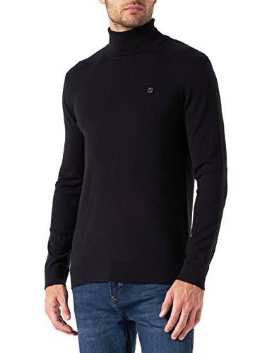 Kaporal Sweter męski-Model Arian-Kolor Navy-Rozmiar XL, Noir Black, S