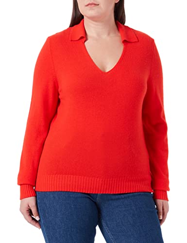United Colors of Benetton Sweter damski, czerwony 35d, XS