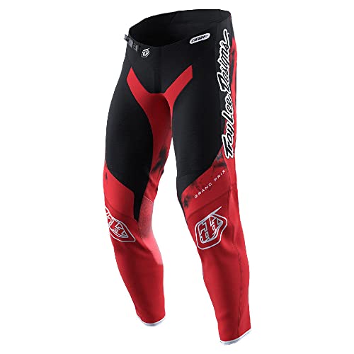 Troy Lee Designs Spodnie Motocykl GP Astro z Lekkie i Wygodne Tkaniny, Czerwony/czarny