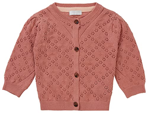 Noppies Baby Dziewczęcy kardigan North Bay Long Sleeve kurtka z dzianiny, Rose Dawn-N026, 74, Rose Dawn - N026, 74 cm