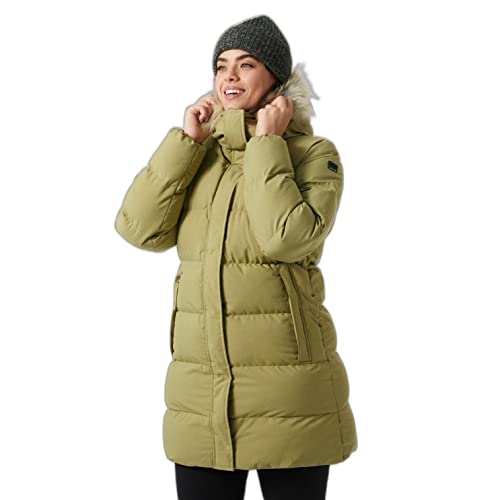 Helly-Hansen damska kurtka z kwiatowym puchatym parkiem, 444 szałwia, M