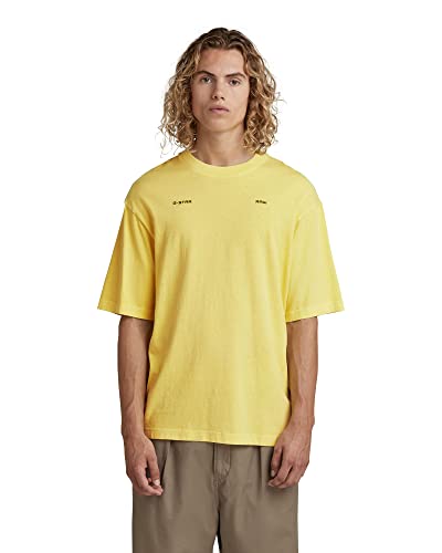 G-STAR RAW Męski T-shirt unisex Boxy Base Gd R T, żółty (Lemonade Gd C756-d154), XXL