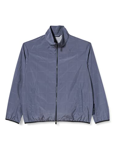Armani Exchange Męska kurtka liniowa, boczne logo, szary, L