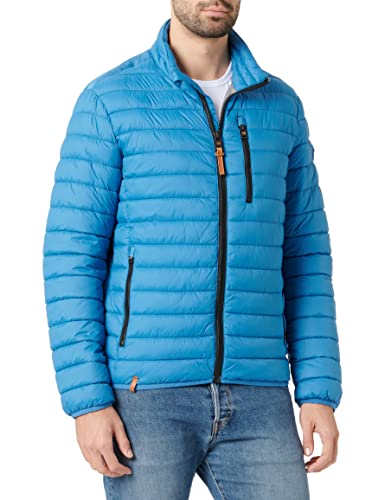 camel active Męska kurtka Leichte Steppjacke Ohne Kapuze, NIEBIESKI, 33W
