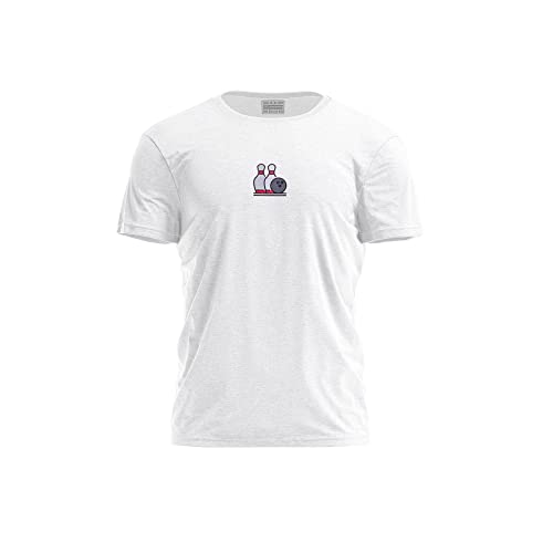 Bona Basics, Druk cyfrowy, męska koszulka podstawowa,%100 bawełna, biała, na co dzień, męskie topy, rozmiar: XL, biały, XL