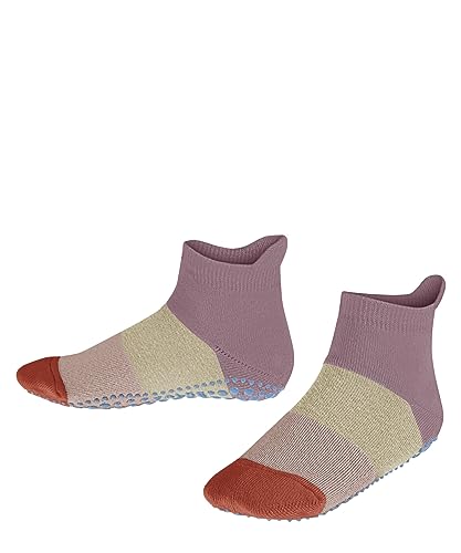FALKE Uniseks dziecięce skarpety domowe Colour Block bawełna antypoślizgowe wypustki 1 para, czerwone (Brick 8770), 27-30, czerwony (Brick 8770), 27-30