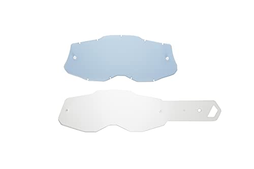 Seecle SE-41S113-HZ Smoke Lens + 10 Sheets Compatible for Mask 100% Racecraft 2 / Strata 2 / Accuri 2 / Mercury 2