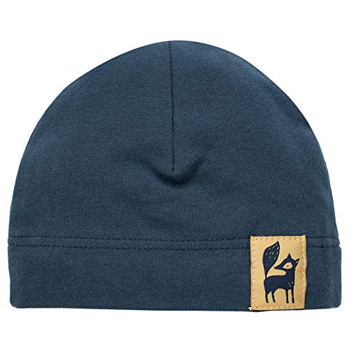 Pinokio - Secret Forest - czapka dla dzieci dzieci chłopcy dziewczęta Unisex bawełna kapelusz dla dzieci żółty ciemnoniebieski 56-80 cm, SECRET FOREST NAVY BLUE, 62