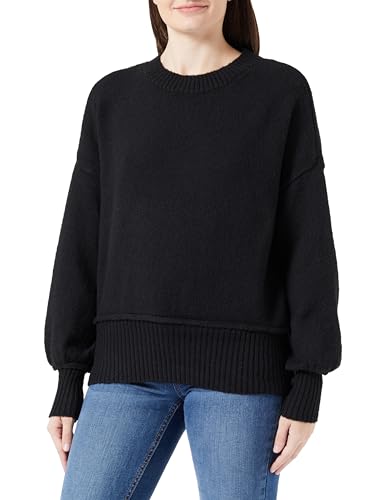 ONLY Onlhazel Ls O-Neck Bf KNT sweter damski, czarny, S
