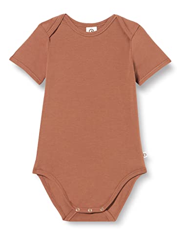 Müsli by Green Cotton Koszulka chłopięca Cozy Me S/S Body T-Shirt, Brown Sugar, 62 cm