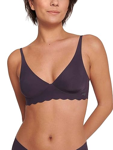 Sloggi Damski biustonosz Zero Microfibre 2.0 Soft Bra Biustonosz Blueberry, XS, niebieski (Blueberry), XS