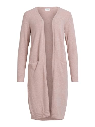 Vila Kobiety Viril Long L/S Knit Cardigan - Noos Kardigan, Różowy, L