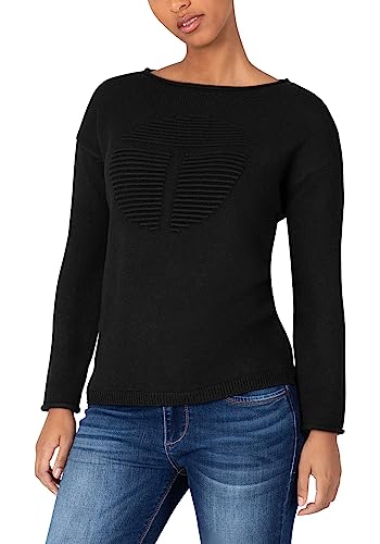 Timezone Damski sweter Fancy Knit, czarny, XL (DE)