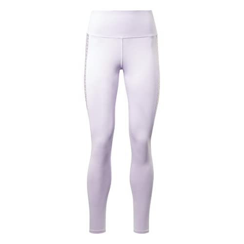Reebok Damskie nowoczesne legginsy z poliestru Safari, Fioletowa Oasis, XS