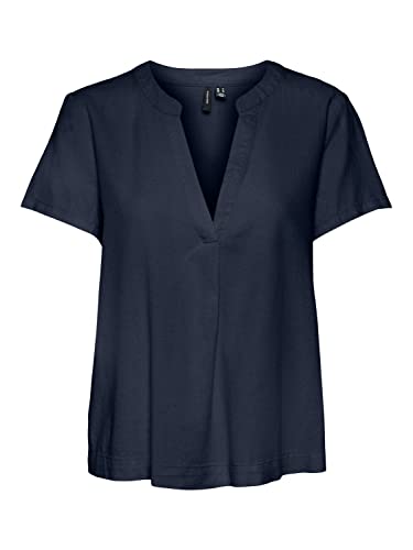 VERO MODA Damski top Vmmymilo Ss WVN Ga, granatowy blezer, L
