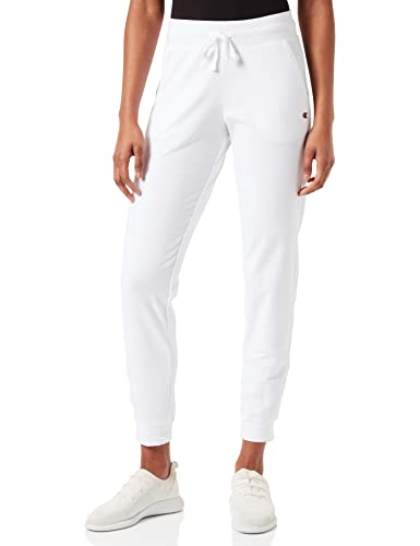 Champion Damskie spodnie dresowe Legacy American Classics z logo C, Bianco, S