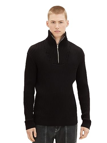 TOM TAILOR Denim sweter męski, 2999 - Black, XL